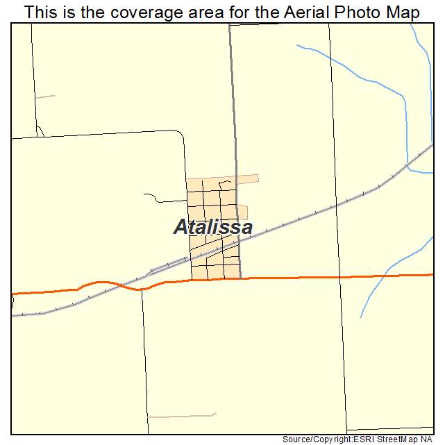 Atalissa, IA location map 