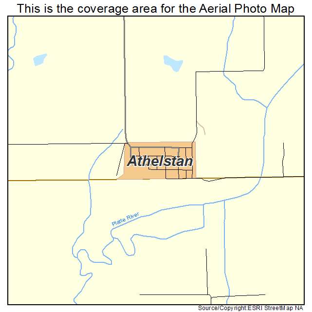 Athelstan, IA location map 
