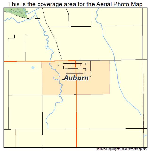 Auburn, IA location map 
