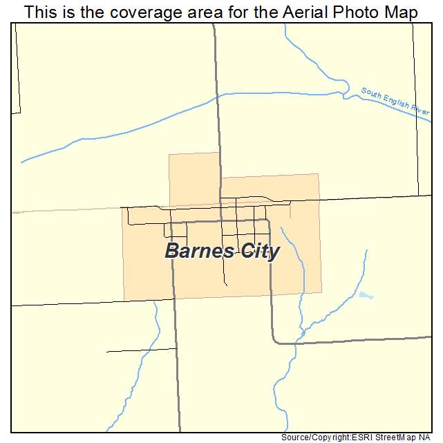 Barnes City, IA location map 
