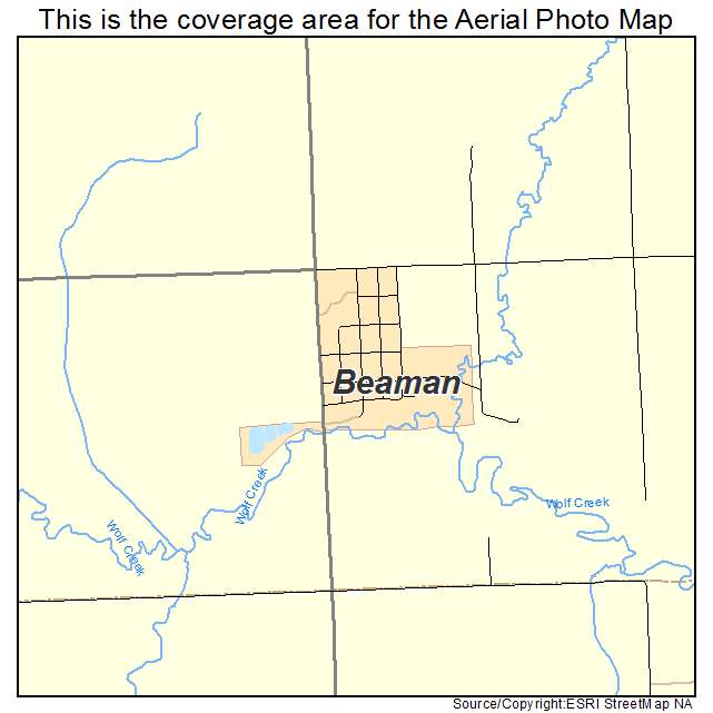 Beaman, IA location map 