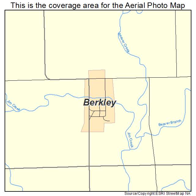 Berkley, IA location map 
