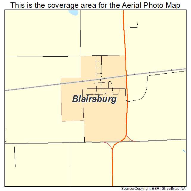 Blairsburg, IA location map 
