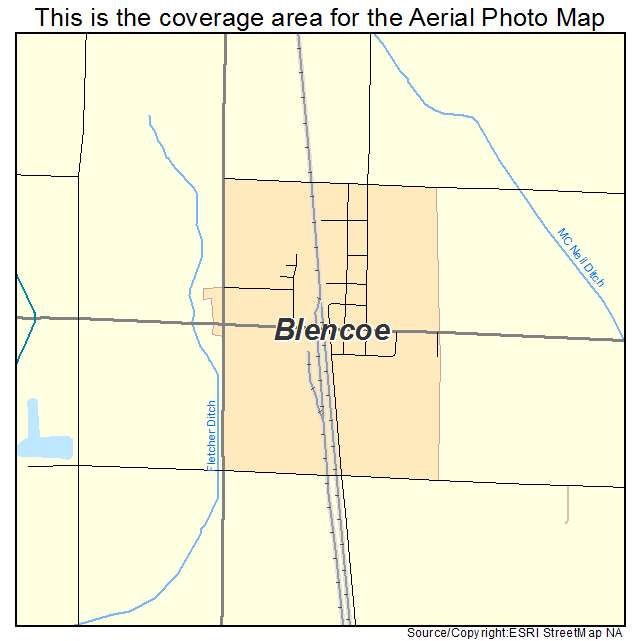 Blencoe, IA location map 