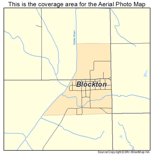 Blockton, IA location map 