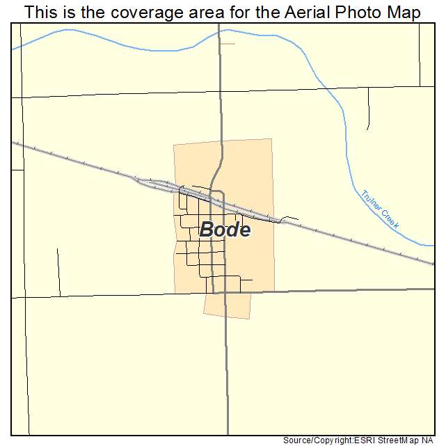 Bode, IA location map 