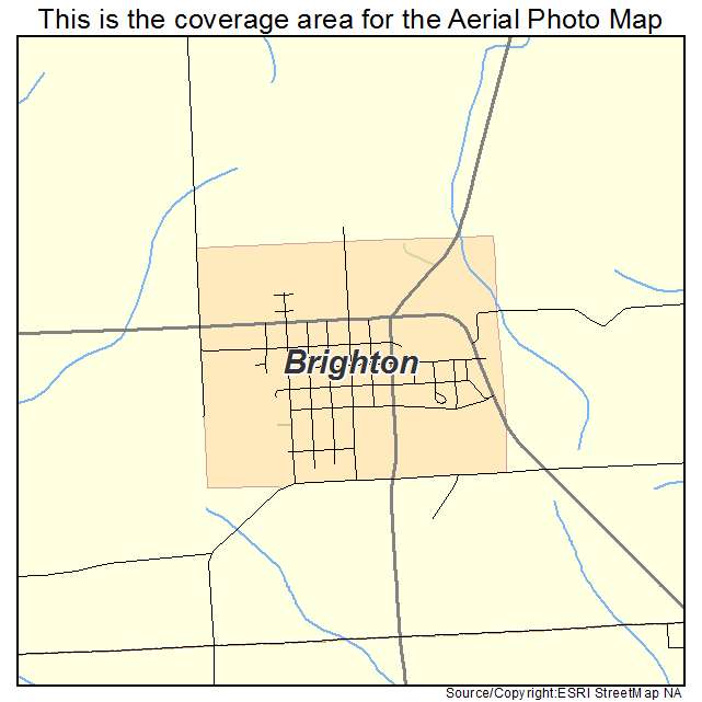 Brighton, IA location map 