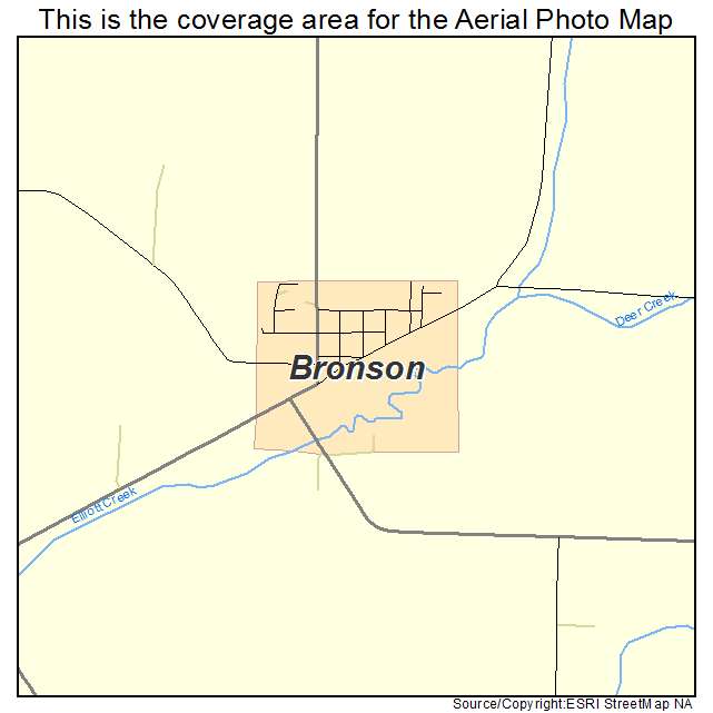 Bronson, IA location map 