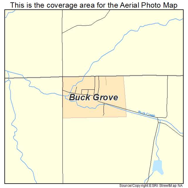 Buck Grove, IA location map 