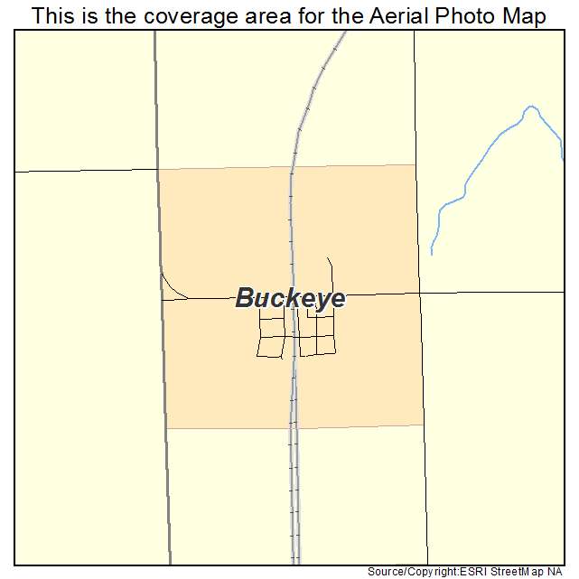Buckeye, IA location map 
