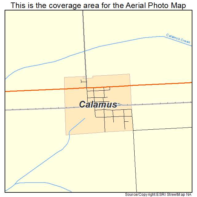 Calamus, IA location map 