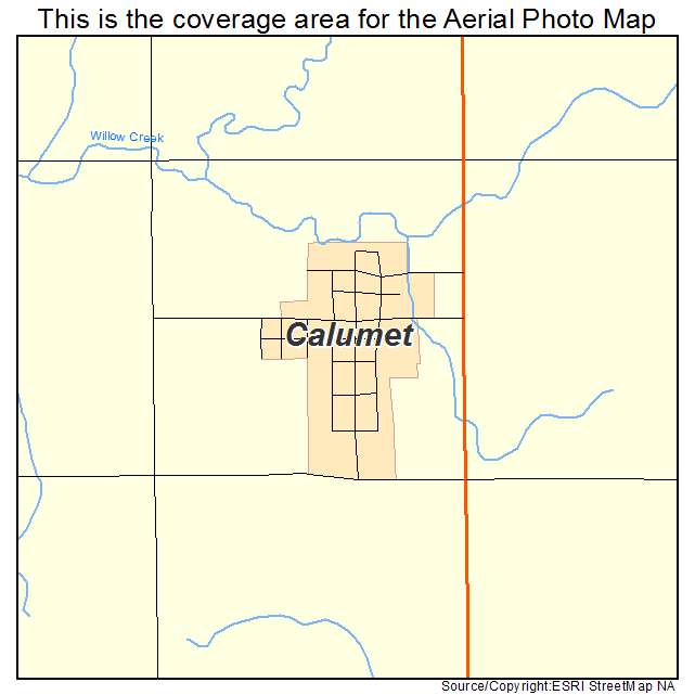 Calumet, IA location map 
