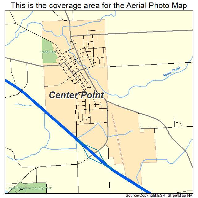 Center Point, IA location map 