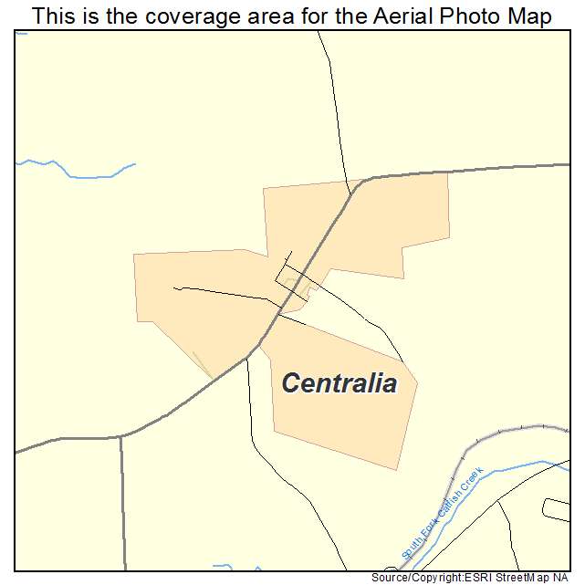 Centralia, IA location map 