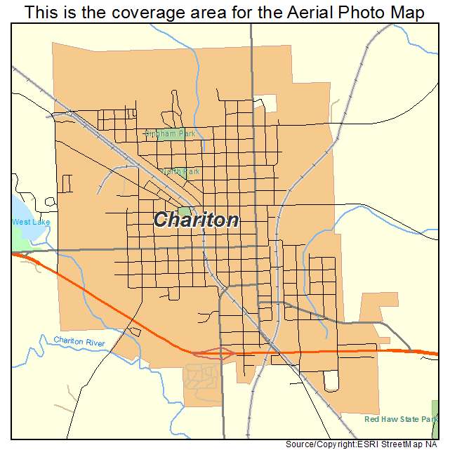 Chariton, IA location map 