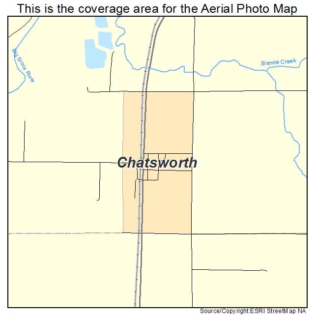 Chatsworth, IA location map 