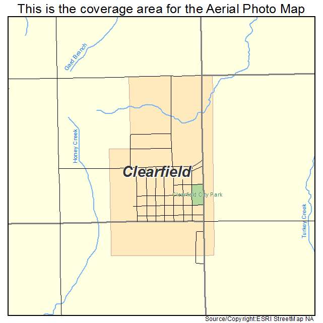 Clearfield, IA location map 