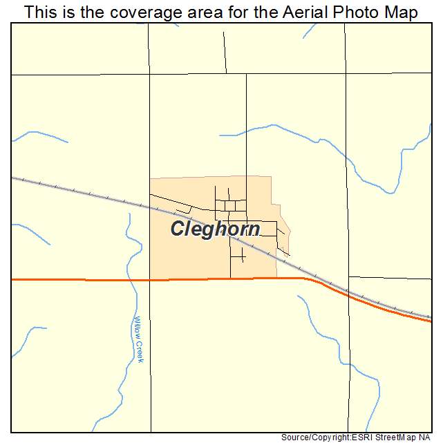 Cleghorn, IA location map 