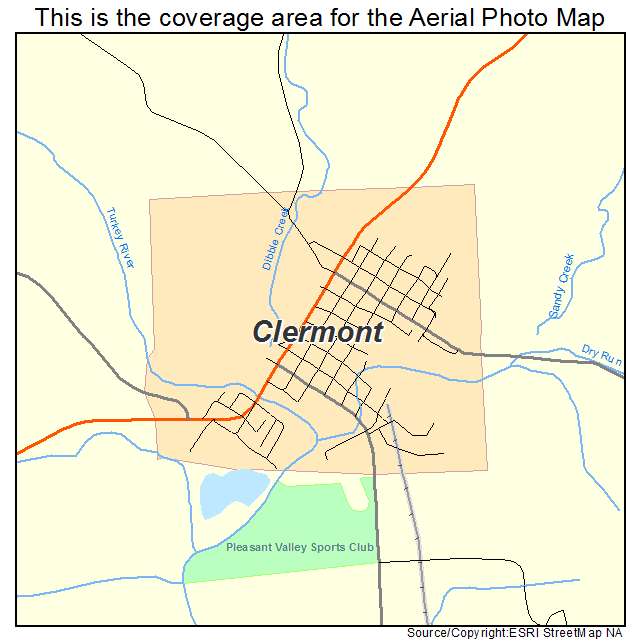 Clermont, IA location map 