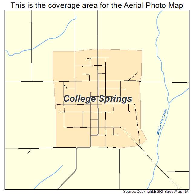 College Springs, IA location map 