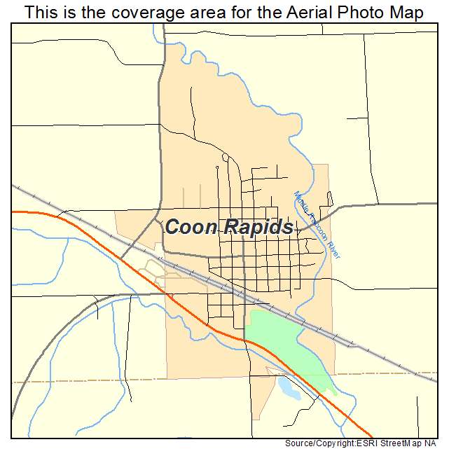 Coon Rapids, IA location map 