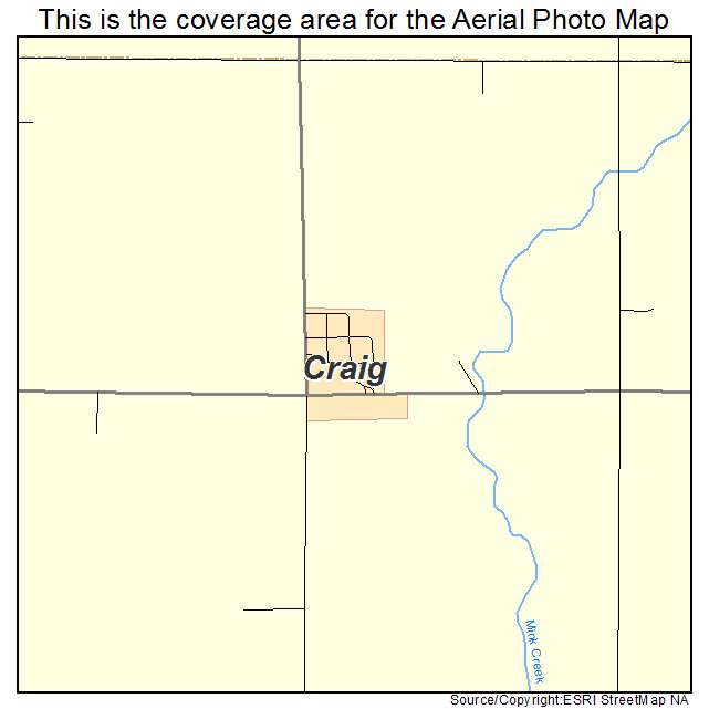 Craig, IA location map 