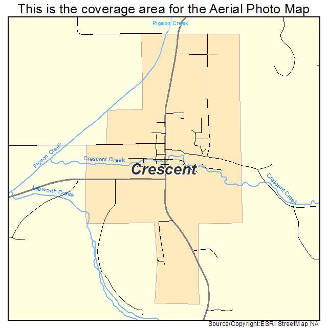 Crescent, IA location map 