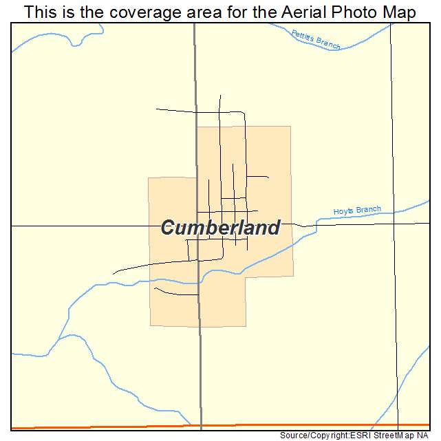 Cumberland, IA location map 