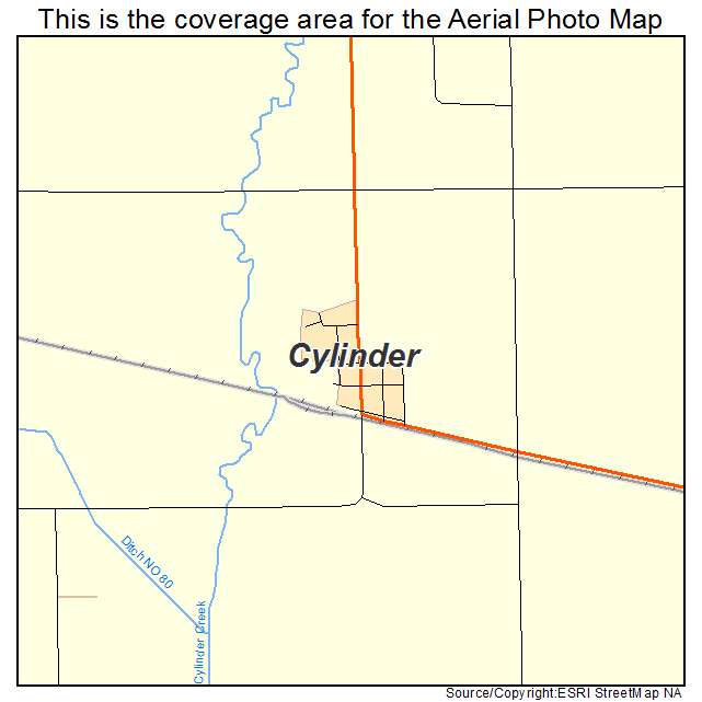 Cylinder, IA location map 