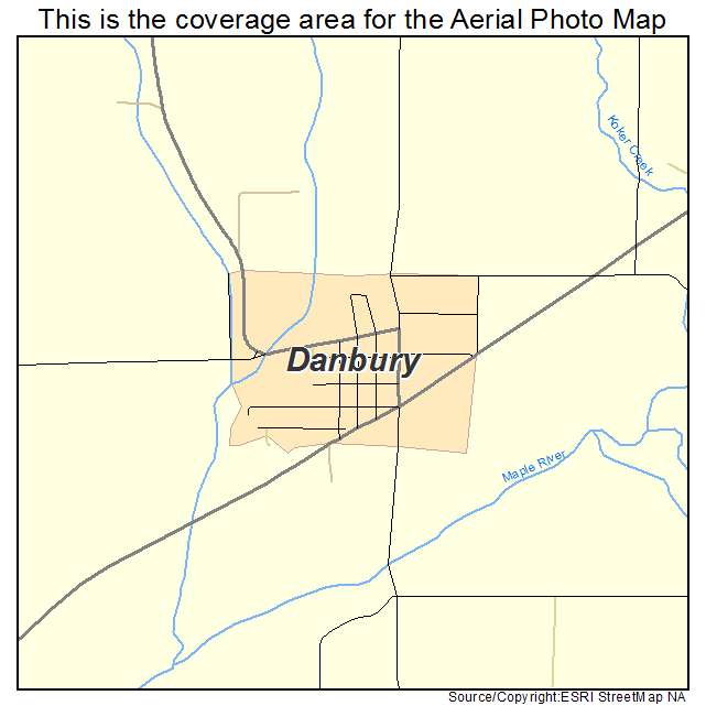 Danbury, IA location map 