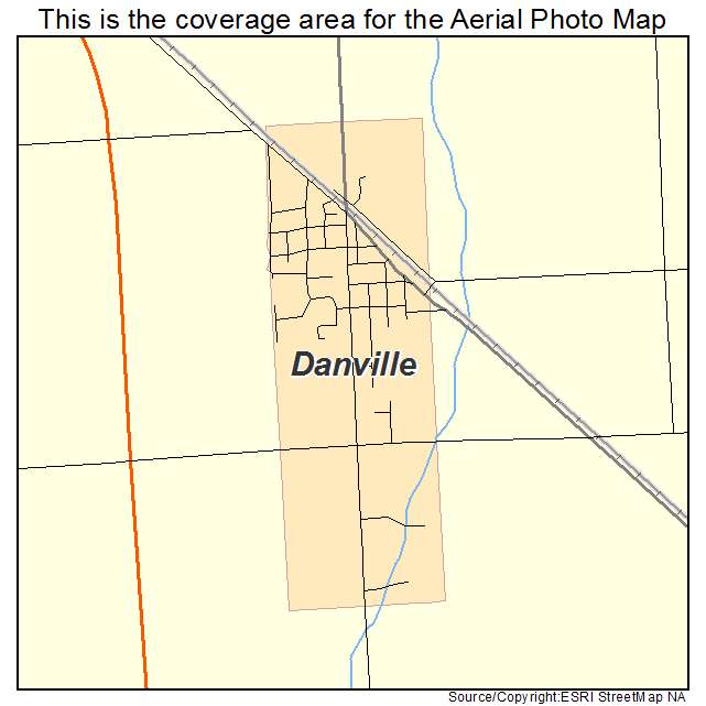 Danville, IA location map 