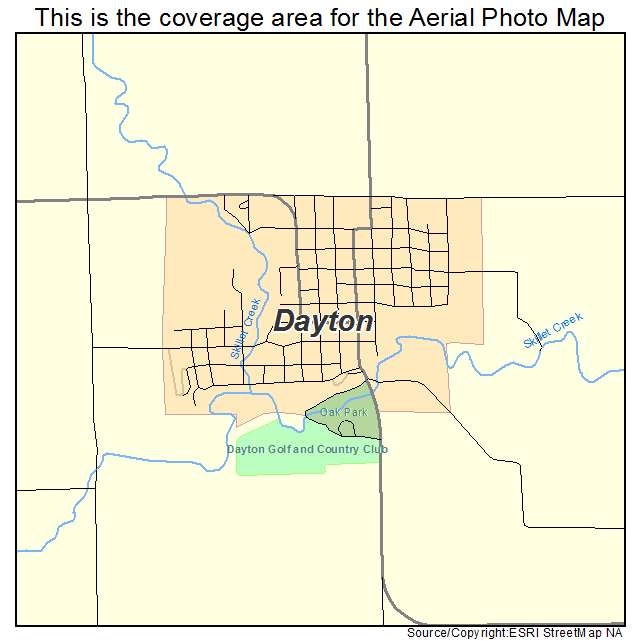 Dayton, IA location map 