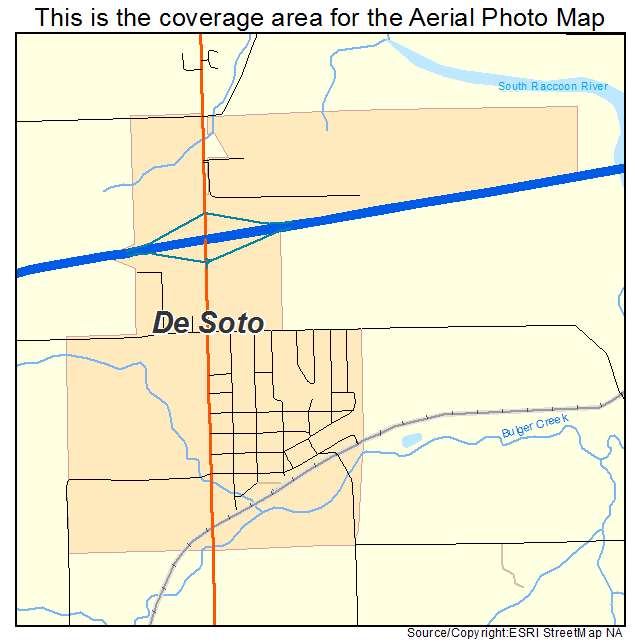 De Soto, IA location map 