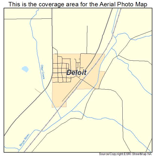 Deloit, IA location map 