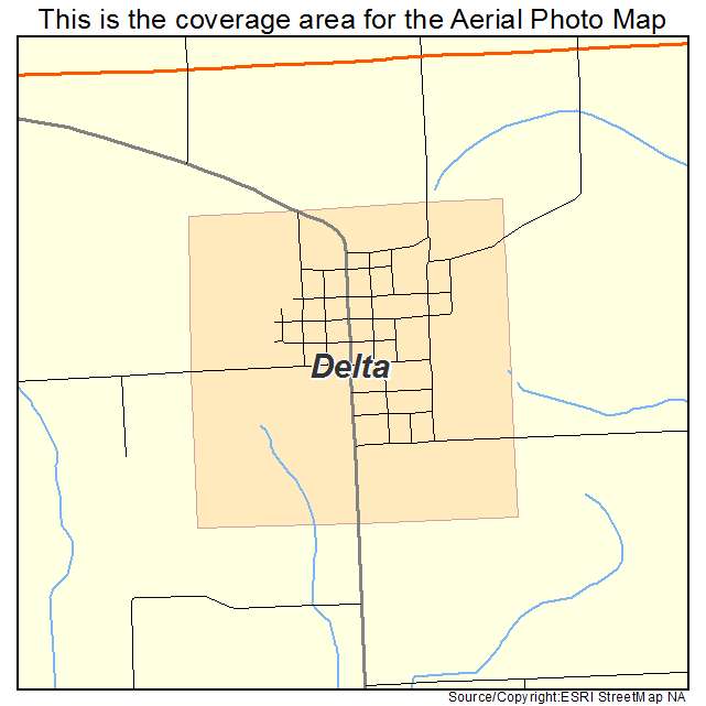Delta, IA location map 
