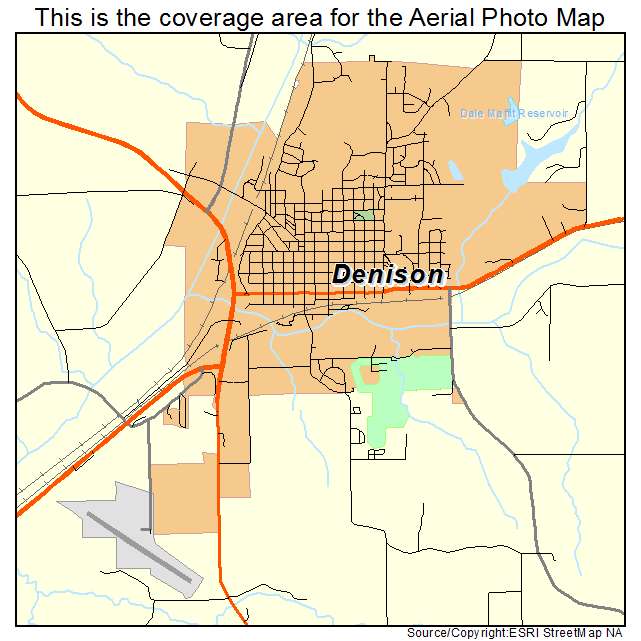 Denison, IA location map 