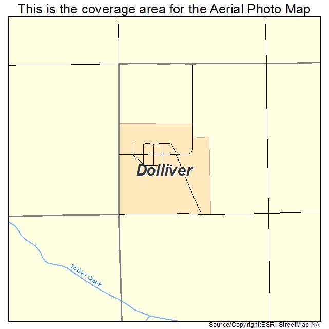 Dolliver, IA location map 