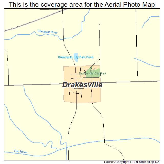 Drakesville, IA location map 
