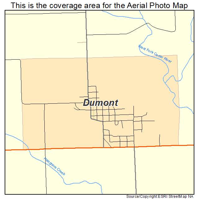 Dumont, IA location map 