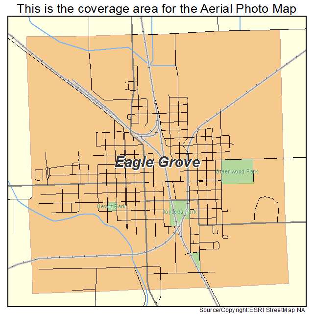 Eagle Grove, IA location map 