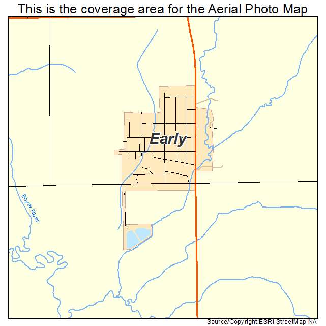 Early, IA location map 