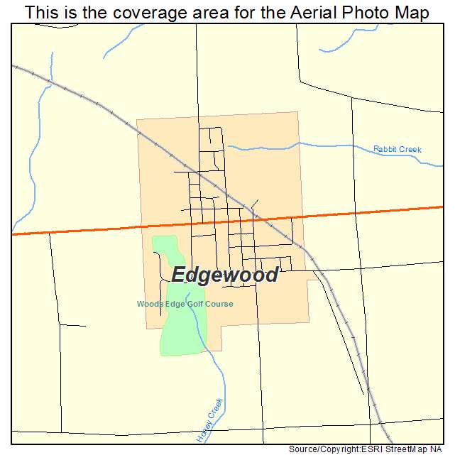 Edgewood, IA location map 
