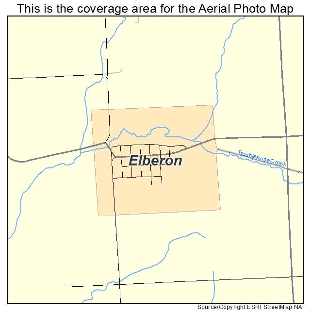 Elberon, IA location map 