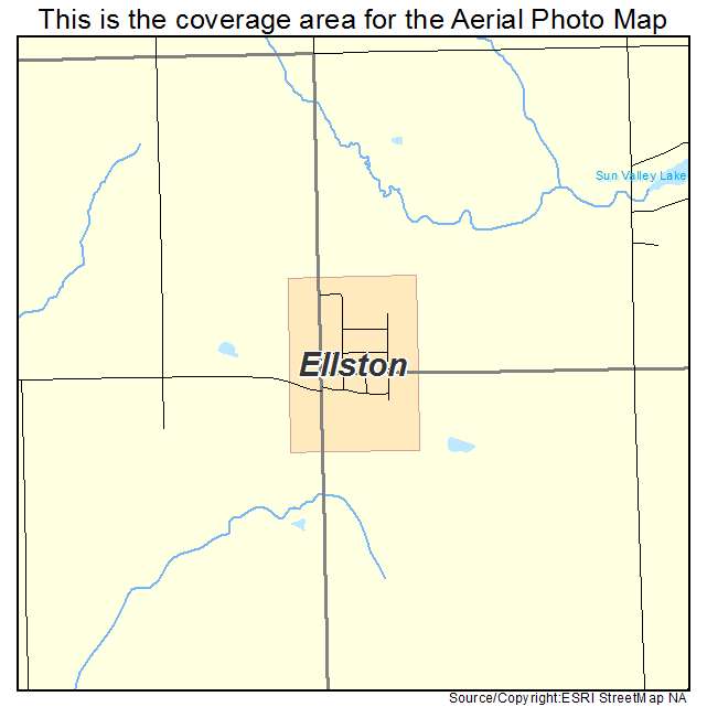 Ellston, IA location map 