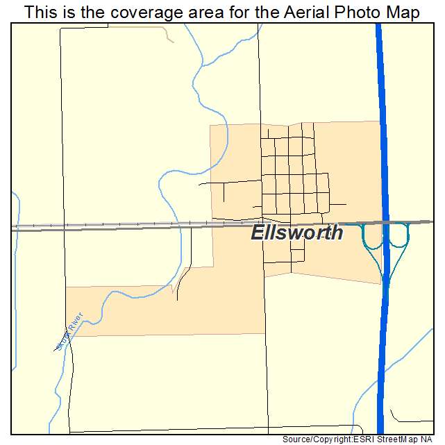 Ellsworth, IA location map 