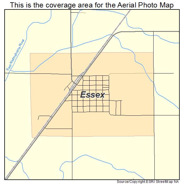 Essex, IA location map 