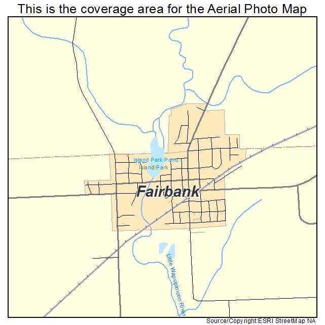 Fairbank, IA location map 