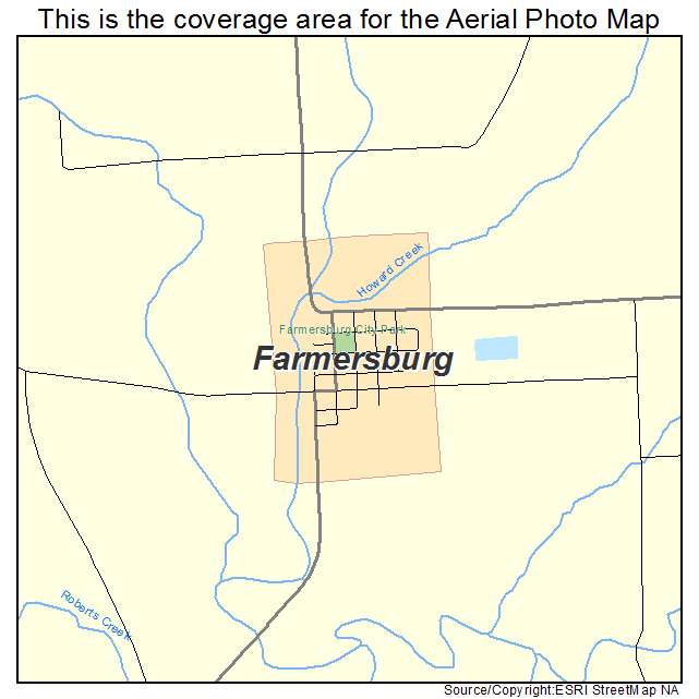 Farmersburg, IA location map 