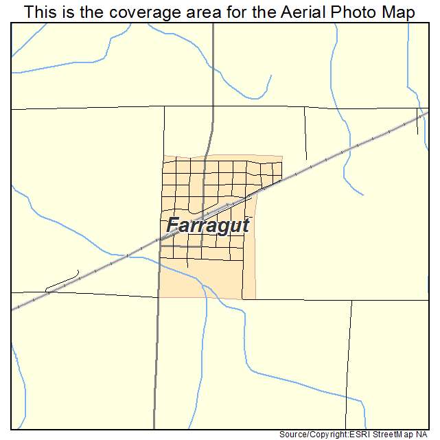 Farragut, IA location map 