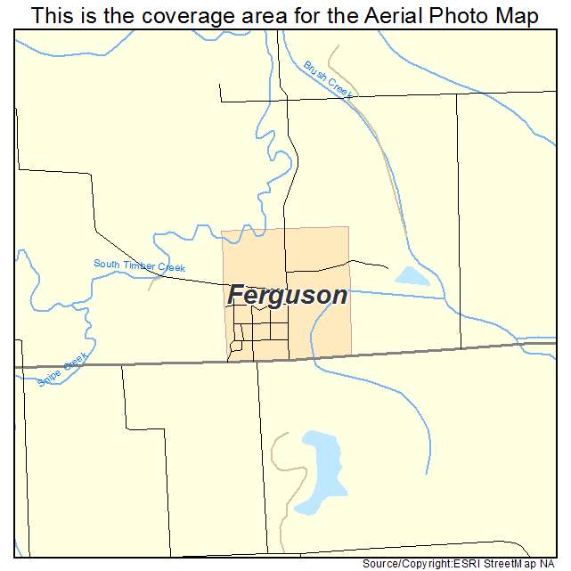 Ferguson, IA location map 